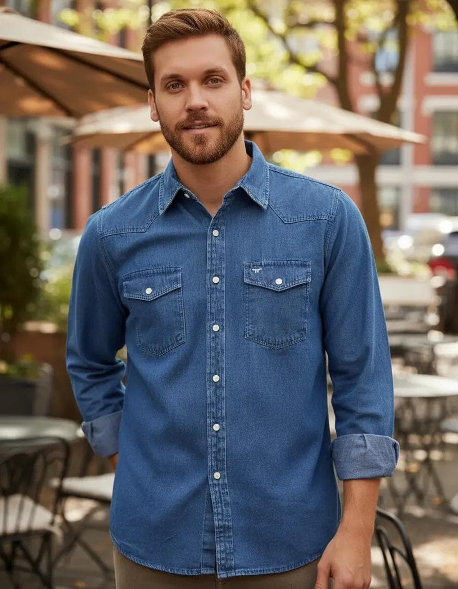 Taverniti Classic Fit Denim Shirt